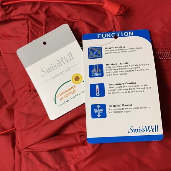 Men's Windbreaker Rain Jacket Hooded Raincoat L - Picture 7 of 7